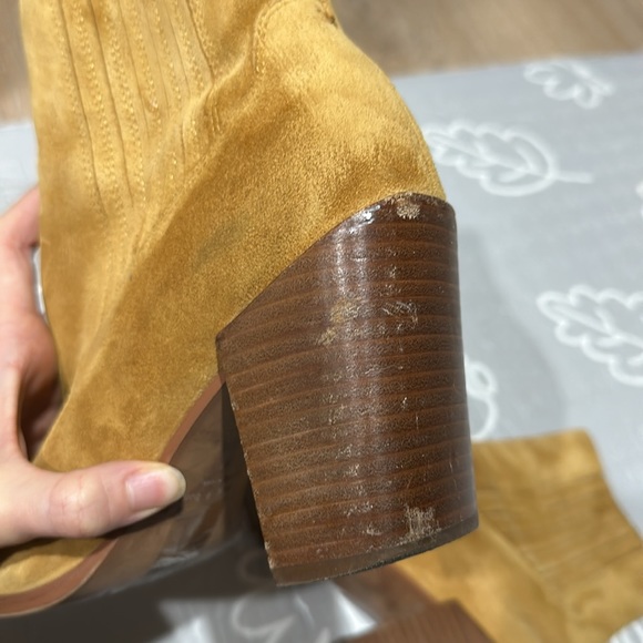 RAG & BONE THE ROVER HIGH BOHO BOOTS CAMEL SUEDE CHELSEA BOOTS - Picture 11 of 12